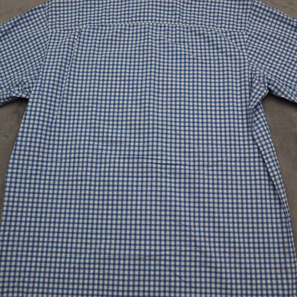 Columbia Button Up Shirt Mens M Blue Checked Fishing Outdoor Fish Hike Camp - Picture 12 of 14